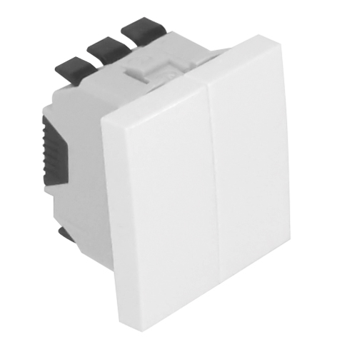 Poussoir à Bascule/Va-et-Vient - 2 Modules