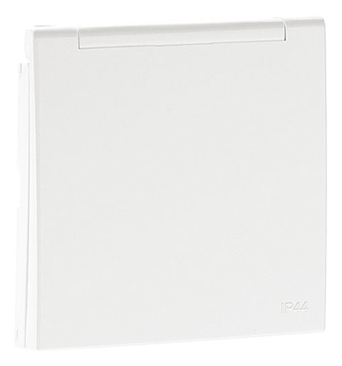 Centro para Tomada Francesa com Tampa e Obturador (IP44)