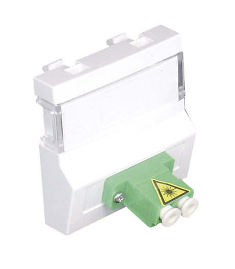 Module with Coupler for LC Duplex Fibre Optic Connector - 2 Modules