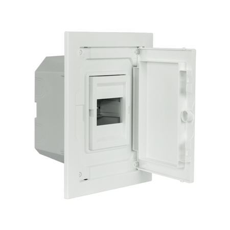 Cuadro de Distribución de Empotrar de Bajo Perfil Completo - 4 MÓDULOS (1x4)